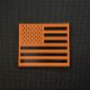 BritKitUSA SAR Infrared US Flag Patch Set Orange & Black Search & Rescue view 2