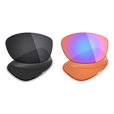 Mryok 2 Pair Polarized Replacement Lenses for Oakley Pit Bull Sunglass - Options