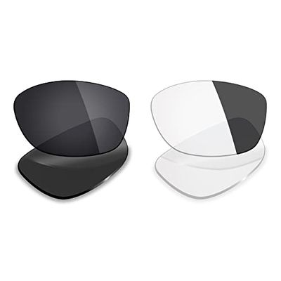 Mryok 2 Pair Polarized Replacement Lenses for Oakley Pit Bull Sunglass - Options