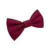 Handmade Pre-Tied Clip on Bow Tie for Baby to Young Boy (Small, Burgundy) view 2
