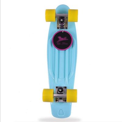 REMIGHTELY BRIGHT 22-inch Professional Fish Plate, 4 Rounds of Skateboard for Beginners and Young People (5 Colors Available) (Color : Light Blue)