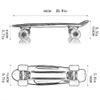 REMIGHTELY BRIGHT 22-inch Professional Fish Plate, 4 Rounds of Skateboard for Beginners and Young People (5 Colors Available) (Color : Light Blue) view 2