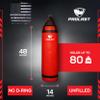 PROLAST 4 ft 80lb Heavy Boxing Punching Bag, Muay Thai, MMA, Strength Training Equipment, Hanging, Unfilled, No D Ring, Rhino Logo, Red view 4