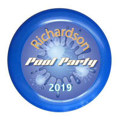 Infusion Wham-O Custom Family Pool Party Design Ultimate Frisbee Disc - 175g, 5 Colors to Choose from