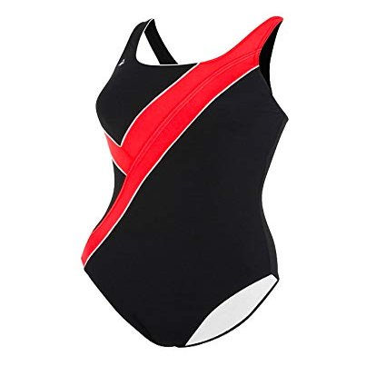 Aqua Sphere Carline Body Shape Back,Black/Turquoise (143),34