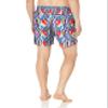2(X)IST Men's Quick Dry Printed Board Short with Pockets Swimwear, Woven Stripe-Orange- 84308, Medium view 3