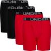 Under Armour boys Charged Stretch Jock, Lightweight & Smooth Stretch Fit Boxer Briefs, Red, Small US view 1