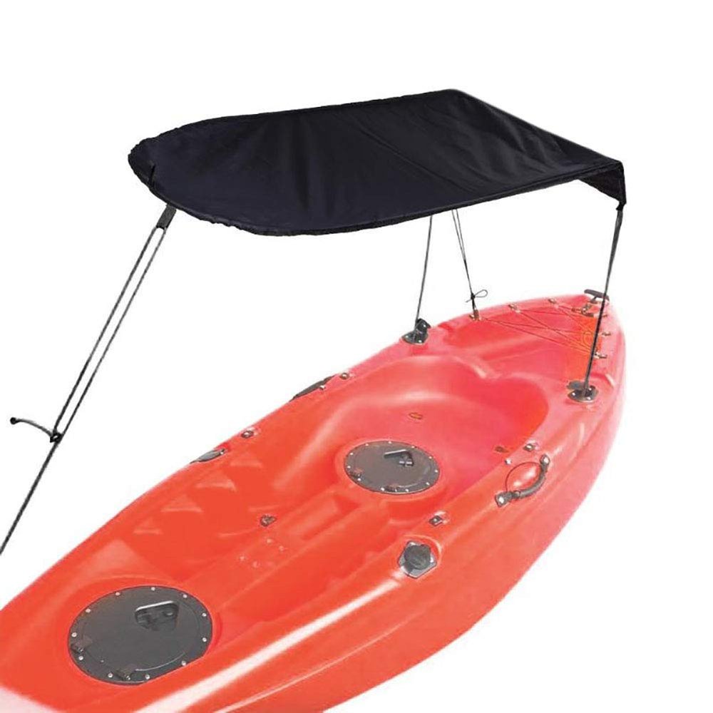 Kayak Sun Shade Canopy - UV Protection Waterproof Oxford Cloth, Tool-Free Installation for 9-11FT Kayaks/Canoes, Includes Protable Bag