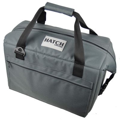 Hatch Coolers Canvas Soft Cooler with High-Density Insulation, Made in USA, 24-Can, Charcoal