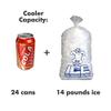 Hatch Coolers Canvas Soft Cooler with High-Density Insulation, Made in USA, 24-Can, Charcoal view 2