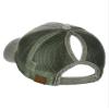 C.C Ponycap Messy High Bun Ponytail Adjustable Mesh Trucker Baseball Cap Hat, Distressed Khaki view 4