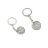 1 PCS Antique Silver Keyrings Keychains Key Ring Chains Tags Clasps S3QB2 Netherlands Coin view 1