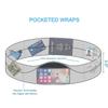 BANDI Pocketed Wraps  Running Waist Belt with Pockets for Phone, Money, Keys & Medical Devices | Secure, No-Bounce Travel & Fitness Belt, for Women and Men, USA Company (Celestial, Large) view 3