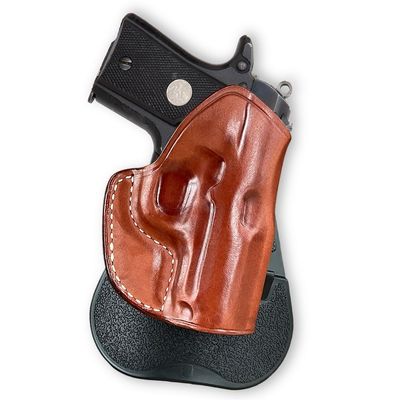 Masc Premium Leather Paddle Holster for Mustang Pocketlite .380ACP 2.75" Barrel, Right-Hand Draw, Brown #1048#