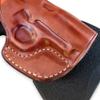 Masc Premium Leather Paddle Holster for Mustang Pocketlite .380ACP 2.75" Barrel, Right-Hand Draw, Brown #1048# view 2