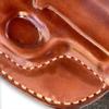 Masc Premium Leather Paddle Holster for Mustang Pocketlite .380ACP 2.75" Barrel, Right-Hand Draw, Brown #1048# view 4