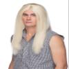 20" Long Parted Wig Color 22 Blonde - Sepia Wigs Waynes World Garth Indian Rocker Warrior Ozzi Witch Synthetic Halloween Cosplay Disfraz Peluca Bundle MaxWigs Costume Wig Care Booklet view 1