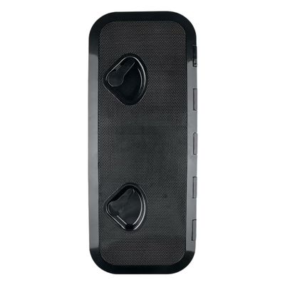 SEAFLO Marine Boat Deck Rectangular Access Hatch - 9.57" x 23.9" (243mm x 607mm) 180 Opening Lid, Non-Skid, Corrosion and UV Resistant, 4-Year Warranty! (Black, Standard)
