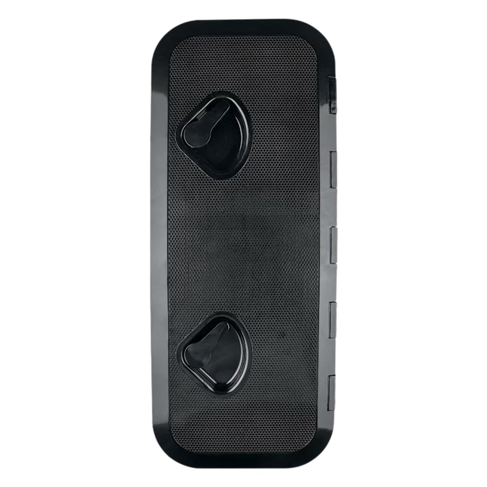 SEAFLO Marine Boat Deck Rectangular Access Hatch - 9.57" x 23.9" (243mm x 607mm) 180 Opening Lid, Non-Skid, Corrosion and UV Resistant, 4-Year Warranty! (Black, Standard)