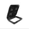 SEAFLO Marine Boat Deck Rectangular Access Hatch - 12.4" x 17.32" (315mm x 440mm) 180 Opening Lid, Non-Skid, Corrosion and UV Resistant, 4-Year Warranty! (Black, Standard) view 3