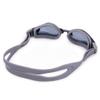 Crystal-clear Swimming Goggles with Case | Increased Visibility, UV Protection, Anti-fog | Silicone, Watertight Goggles, Lightweight & Low Drag | Great for Training, Competition, Recreational (Grey) view 2