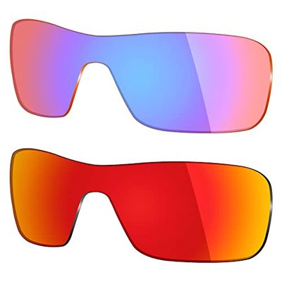Mryok 2 Pair Polarized Replacement Lenses for Oakley Turbine Rotor Sunglass - Options