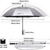 G4Free 62 Inch UV Protection Golf Umbrella Auto Open Vented Double Canopy Oversize Extra Large Windproof Sun Rain Umbrellas view 2