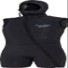 BARE 7MM Men's Step-in Hooded Vest: Layer with Any 7mm or 5mm Full Wetsuit, Black 3XL view 1