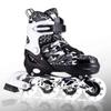 Kuxuan Skates Adjustable Inline Skates for Kids and Youth with Full Light Up Wheels Camo Outdoor Fun Illuminating Skates for Girls and Boys Beginner Black view 1