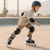 Kuxuan Skates Adjustable Inline Skates for Kids and Youth with Full Light Up Wheels Camo Outdoor Fun Illuminating Skates for Girls and Boys Beginner Black view 2