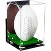 Football Display Case, Durable Clear Display Case with Mirror & Truf Base, Wall MountedCase for Full Size Footballs, Sports Memorabilia, Collectibles, Keepsakes, Autographed Balls Items (A060-WR) view 1