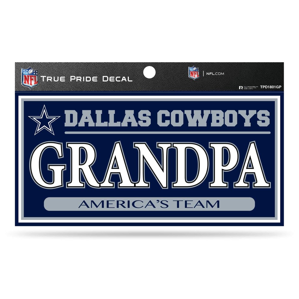 Rico Industries True Pride Family Member Decal, 4 x 6-inches, Dallas Cowboys
