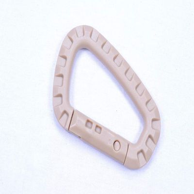 BORED? PARACORD! - 20 Pack Tan Plastic Heavy Duty Carabiners, Great for Paracord Projects