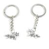20 Items Metal Keychain Keyring Key Tags Chains Rings Jewelry Bag Charms T2HB6 Fox view 1