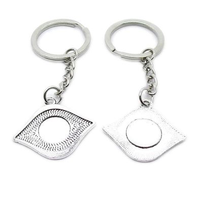 1 Item Metal Keychain Keyring Key Tags Chains Rings Jewelry Bag Charms XB1M7 Eye Pendant