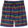 2(x) ist Men's Quick Dry Printed Board Short with Pockets Swimwear, Love Stripe-Rainbow- 97007, Medium view 4