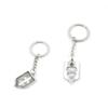 1 PCS Antique Silver Keyrings Keychains Key Ring Chains Tags Clasps W8MV6 Hollow Roman Shield view 1