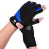 FitsT4 Sports Half Finger Padded Palm Gloves for Diving, Sailing, Jet Skiing, Stand-UP Boarding, Kayaking and Water Skiing, Suitable for Men&Women&Youth Blue M view 2