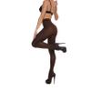 Frola Women's 80 Denier Soft Semi Opaque Solid Color Footed Pantyhose Tights(Large-X-Large,Coffee) view 3