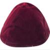 A1 Skullcap Velvet Fabric Kippot Single or Bulk Kippah Optional Custom Imprinting Inside for Your Speacial Event  Burgundy view 1