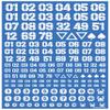 DZN-WHI High Cue Parts DZ Number Decal White 1 Piece Plastic Model Decal view 3