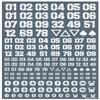 DZN-WHI High Cue Parts DZ Number Decal White 1 Piece Plastic Model Decal view 4