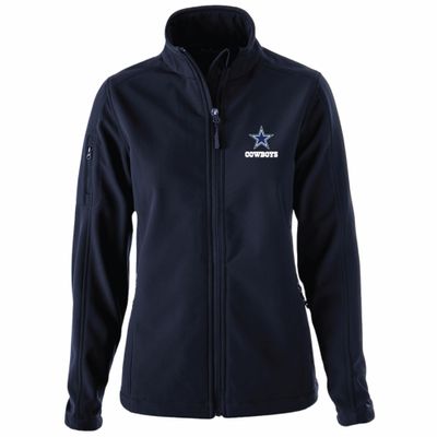 Dunbrooke NFL Dallas Cowboys Womens Ladies Sonoma Softshell Jacket, navy, Large