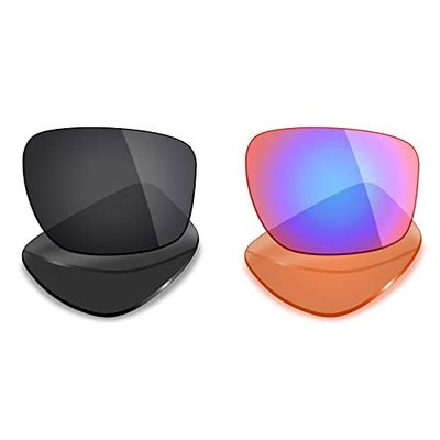Mryok 2 Pair Polarized Replacement Lenses for Oakley Sliver F Sunglass - Options