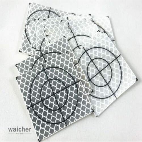 New 20PCS Reflector Sheet 60 x 60mm Reflective Tape Target