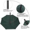 G4Free 54 Inch Automatic Open Golf Umbrella Windproof Extra Large Oversize Double Canopy Vented Windproof Waterproof Stick Umbrellas for Men (Dark Green) view 4