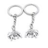 5 Items Metal Keychain Keyring Key Tags Chains Rings Jewelry Bag Charms YK5B5 Thai Elephant view 1