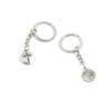 1 PCS Antique Silver Keyrings Keychains Key Ring Chains Tags Clasps T2SU6 Jesus Cross Tag view 1