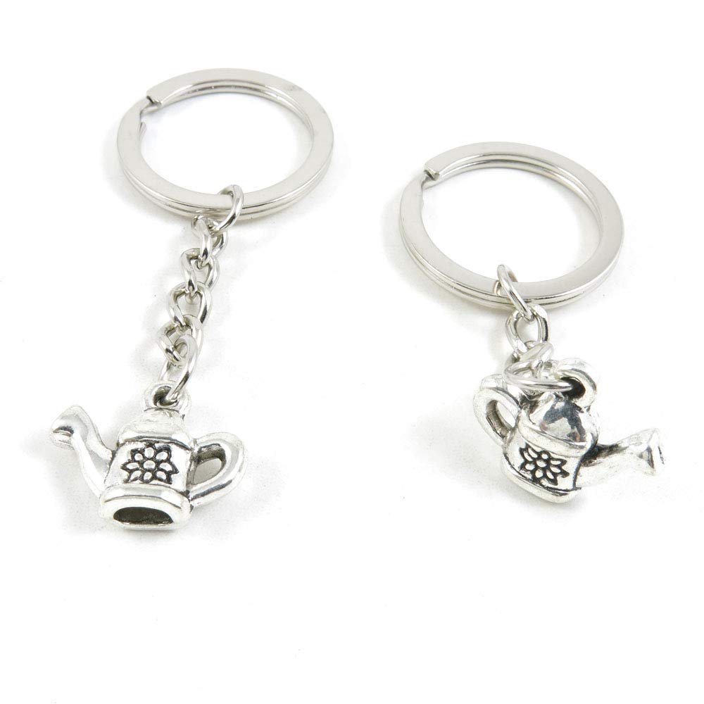 1 Item Metal Keychain Keyring Key Tags Chains Rings Jewelry Bag Charms Z2UY9 Teapot Tea Kettle Pot