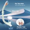 Aegend Diving Dry Snorkel for Adult & Youth - Snorkeling Gear with Top Dry Valve, Perfect for Snorkeling, Freediving, Swimming and Scuba Diving view 3